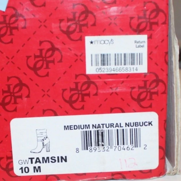 GUESS Women's Brown Heeled Boots - Picture 5 of 6